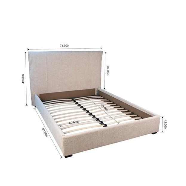 DOVETAIL SIERRA SAND UPHOLSTERED BED 3 DOVETAIL SIERRA SAND UPHOLSTERED BED