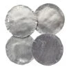 PHILLIPS COLLECTION SILVER CAST OIL DRUM WALL DISCS | SET OF 4 Wall Sculptures + Decor