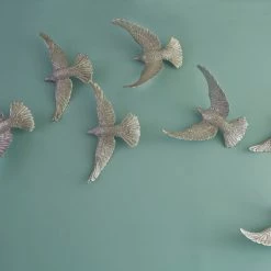 PHILLIPS COLLECTION SILVER DOVES WALL SCULPTURES Wall Sculptures + Decor