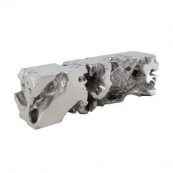 PHILLIPS COLLECTION Furniture SILVER LEAF FREEFORM ROOT BENCH