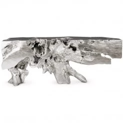 PHILLIPS COLLECTION SILVER LEAF FREEFORM ROOT CONSOLE Furniture