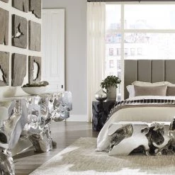 PHILLIPS COLLECTION SILVER LEAF FREEFORM ROOT CONSOLE Furniture 11 PHILLIPS COLLECTION SILVER LEAF FREEFORM ROOT CONSOLE Furniture