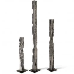 PHILLIPS COLLECTION SILVER LEAF PLINTH FLOOR SCULPTURES Pillows + Decor