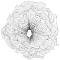 PHILLIPS COLLECTION Wall Sculptures + Decor SILVER POPPY FLOWER WALL DECOR