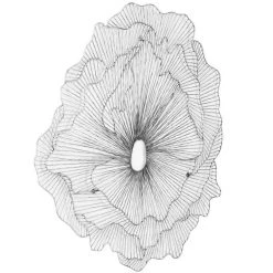 PHILLIPS COLLECTION Wall Sculptures + Decor SILVER POPPY FLOWER WALL DECOR