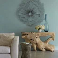 PHILLIPS COLLECTION Wall Sculptures + Decor SILVER POPPY FLOWER WALL DECOR