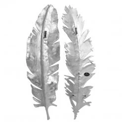 UTTERMOST SILVER SPARROW FEATHERS WALL DECOR | SET OF 2