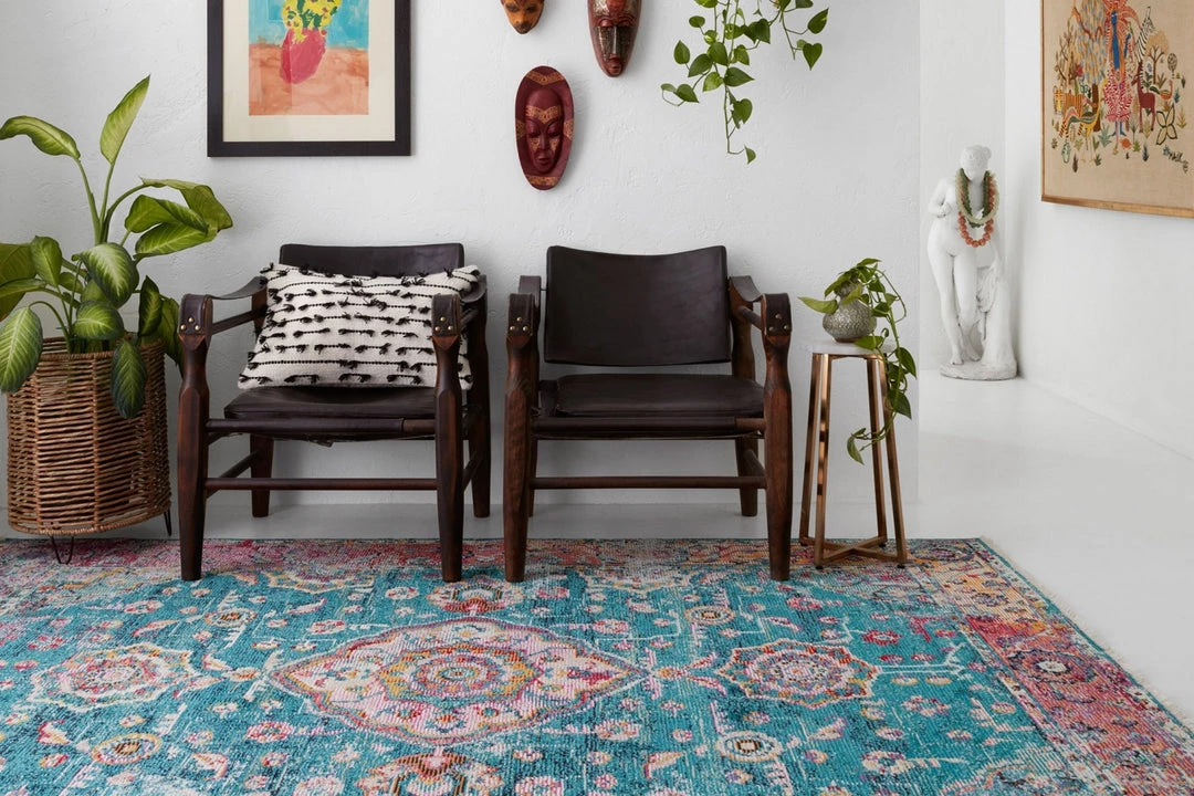 LOLOI SILVIA 02 RUG: TEAL, BERRY MULTI 5 LOLOI SILVIA 02 RUG: TEAL, BERRY MULTI