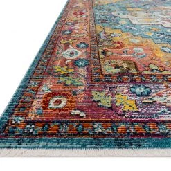 LOLOI SILVIA 04 RUG: BLUE FIESTA