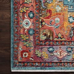 LOLOI SILVIA 04 RUG: BLUE FIESTA