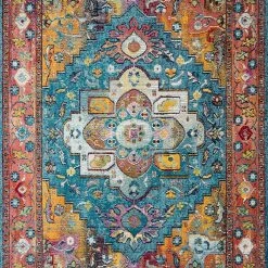 LOLOI SILVIA 04 RUG: BLUE FIESTA