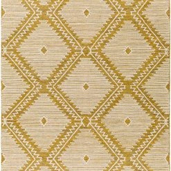 SURYA SIMI WOOL + COTTON TEXTURED FLATWEAVE: YELLOW Rug
