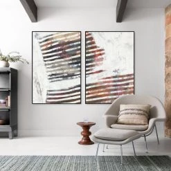 L ART "SIMULTANEOUS I" CANVAS ART Wall Art