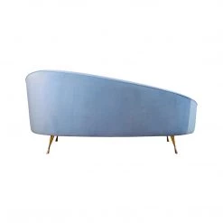 MOES Furniture SIXTIES ICON BLUE VELVET CHAISE