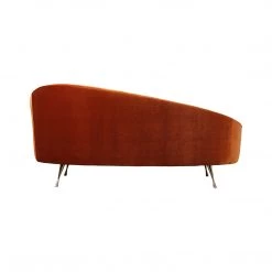 MOES SIXTIES ICON ORANGE VELVET CHAISE
