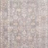 LOLOI EDITH VINTAGE PRINT RUG: GRAY, APRICOT