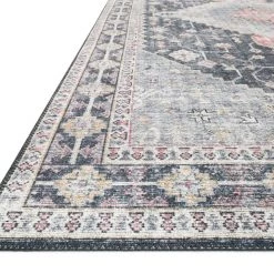 LOLOI ELSA VINTAGE PRINT RUG: GRAY