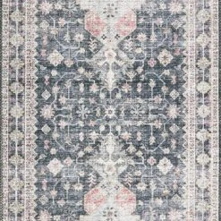 LOLOI ELSA VINTAGE PRINT RUG: GRAY