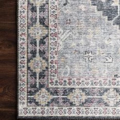 LOLOI ELSA VINTAGE PRINT RUG: GRAY