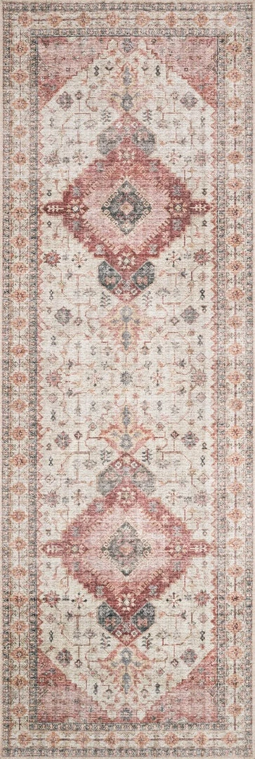 LOLOI ELSA VINTAGE PRINT RUG: IVORY, BERRY 3 LOLOI ELSA VINTAGE PRINT RUG: IVORY, BERRY