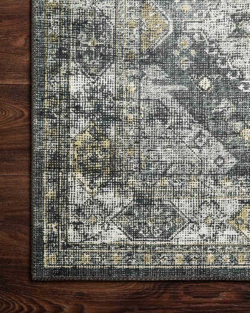 SURYA ELENE VINTAGE PRINT RUG: GRAPHITE, OLIVE 4 SURYA ELENE VINTAGE PRINT RUG: GRAPHITE, OLIVE