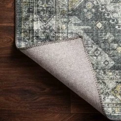 SURYA ELENE VINTAGE PRINT RUG: GRAPHITE, OLIVE 9 SURYA ELENE VINTAGE PRINT RUG: GRAPHITE, OLIVE
