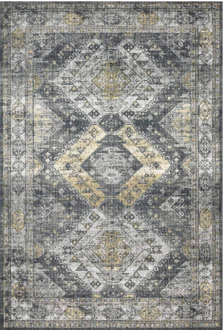 SURYA ELENE VINTAGE PRINT RUG: GRAPHITE, OLIVE 1 SURYA ELENE VINTAGE PRINT RUG: GRAPHITE, OLIVE