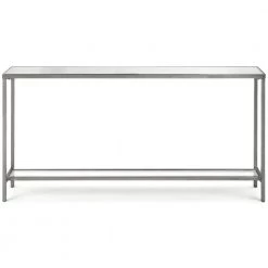 UTTERMOST SLIM SILVER MIRROR TOP CONSOLE