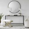 UTTERMOST Furniture SLIM BLACK MIRROR TOP CONSOLE