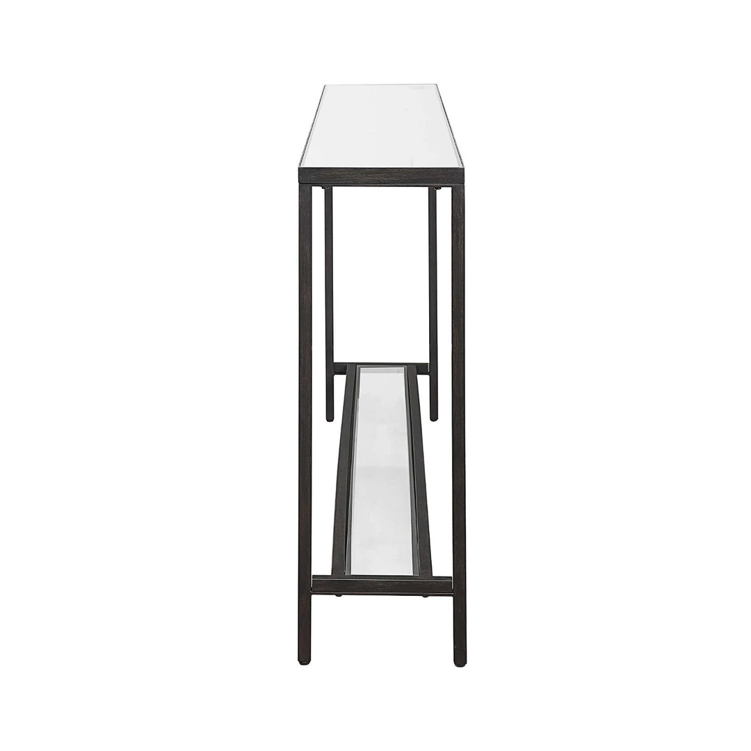 UTTERMOST Furniture SLIM BLACK MIRROR TOP CONSOLE 3 UTTERMOST Furniture SLIM BLACK MIRROR TOP CONSOLE