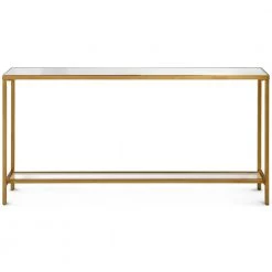 UTTERMOST SLIM GOLD MIRROR TOP CONSOLE Living Room