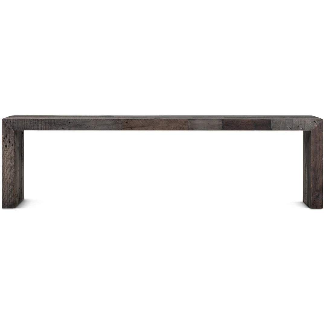 MOES Living Room SMOKED WOOD RECLAIMATION BENCH 1 MOES Living Room SMOKED WOOD RECLAIMATION BENCH