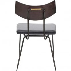 NUEVO Kitchen + Dining SOLI SEARED OAK DINING CHAIR: BLACK 8 NUEVO Kitchen + Dining SOLI SEARED OAK DINING CHAIR: BLACK