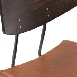 NUEVO SOLI SEARED OAK DINING CHAIR: CARAMEL Furniture
