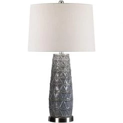 UTTERMOST Lighting SONORA STONE GRAY CERAMIC LAMP