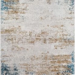 SURYA LUNA INK + GOLD TEXTURED VISCOSE RUG