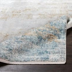 SURYA LUNA INK + GOLD TEXTURED VISCOSE RUG