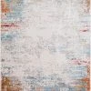 SURYA LUNA ORANGE MULTI TEXTURED VISCOSE RUG