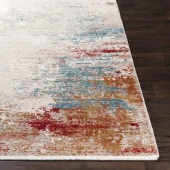 SURYA LUNA ORANGE MULTI TEXTURED VISCOSE RUG