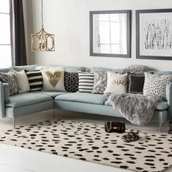 SURYA TREND SPOTTING WOOL RUG: BEIGE, BLACK 8 SURYA TREND SPOTTING WOOL RUG: BEIGE, BLACK