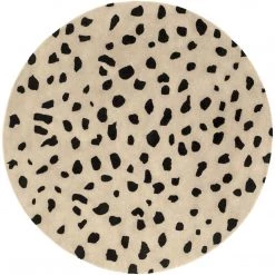 SURYA TREND SPOTTING WOOL RUG: BEIGE, BLACK 11 SURYA TREND SPOTTING WOOL RUG: BEIGE, BLACK