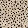 SURYA TREND SPOTTING WOOL RUG: BEIGE, BLACK