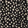 SURYA TREND SPOTTING WOOL RUG: BLACK
