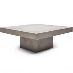 URBIA Living Room CONCRETE SLAB COFFEE TABLE: SQUARE