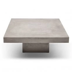 URBIA Living Room CONCRETE SLAB COFFEE TABLE: SQUARE