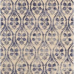 SURYA BAHIA WASHED PRINT RUG: INK