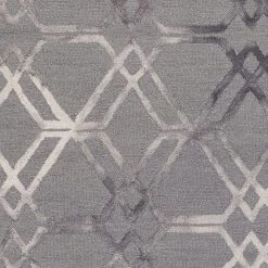 SURYA BISA WASHED PRINT RUG: CHARCOAL