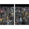 L ART "STARRY CITY I & II" GLASS FRAMED ART