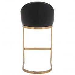 ZUO Furniture STEVIE BAR STOOL: BLACK LEATHERETTE 22 ZUO Furniture STEVIE BAR STOOL: BLACK LEATHERETTE