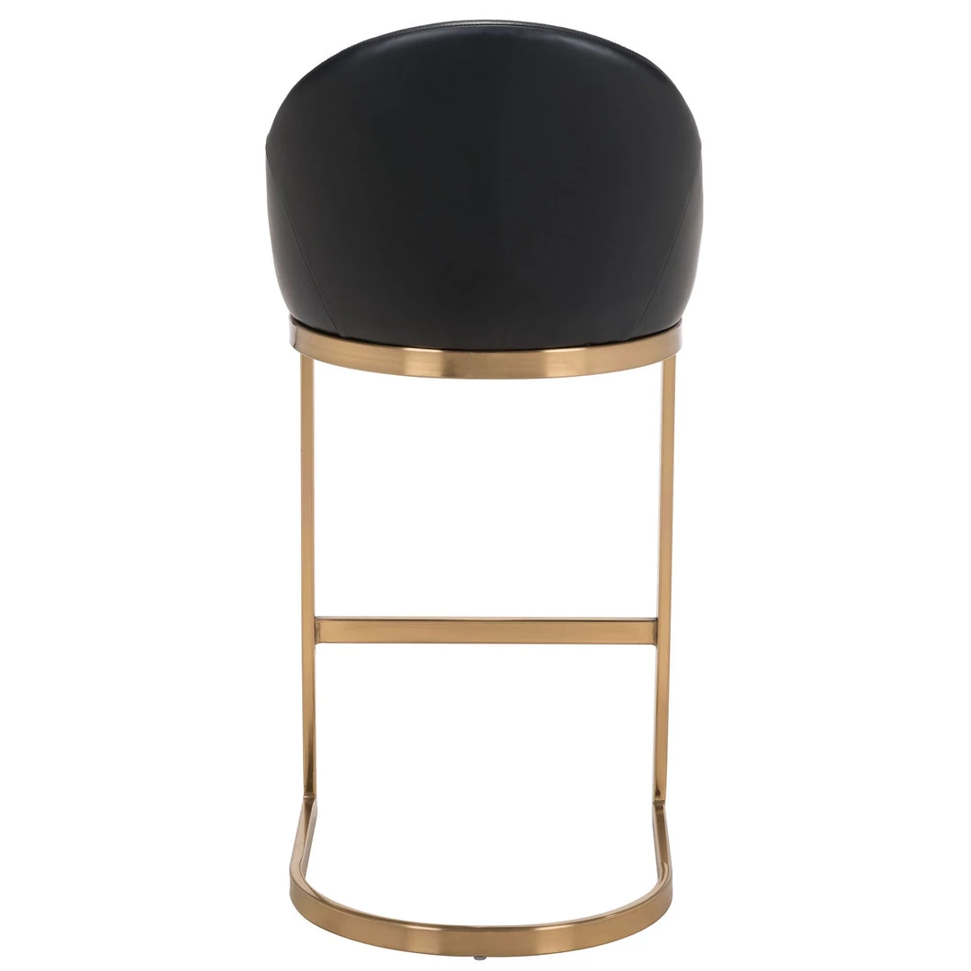 ZUO Furniture STEVIE BAR STOOL: BLACK LEATHERETTE 11 ZUO Furniture STEVIE BAR STOOL: BLACK LEATHERETTE